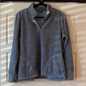 Eddie Bauer Women's Gray Cowl Neck Sweater